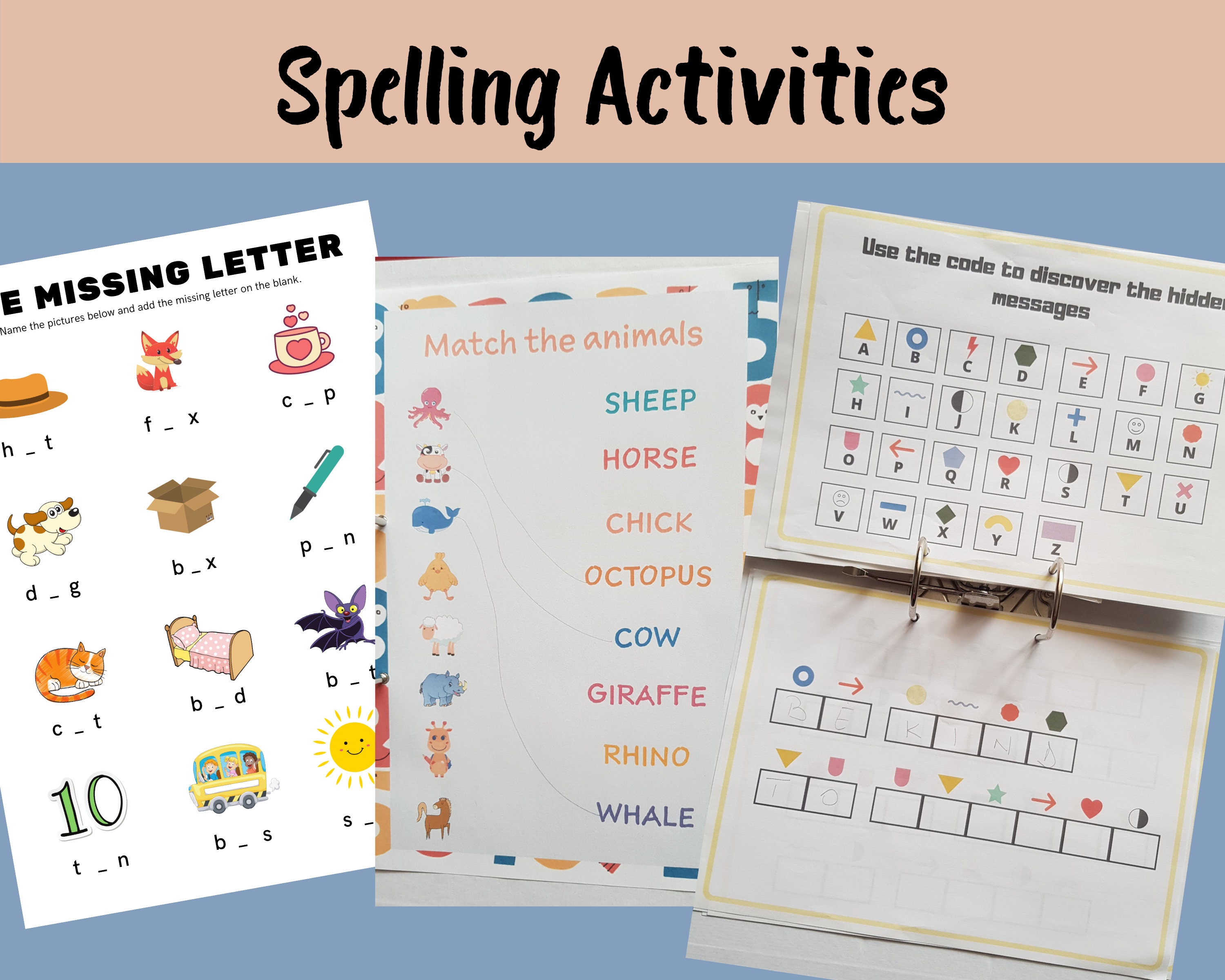 Alphabet Busy Book Preschool Busy Book Printable Learning - Etsy UK