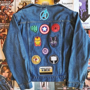 Captain marvel jean best sale jacket