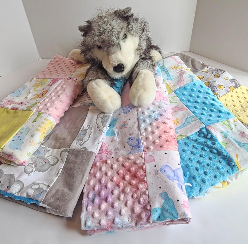 Flannel Patchwork Baby Blankets (Part 1) image 1