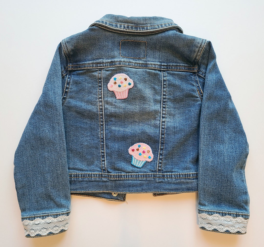Dessert Cupcake Pattern Print Women Casual Bomber Jacket