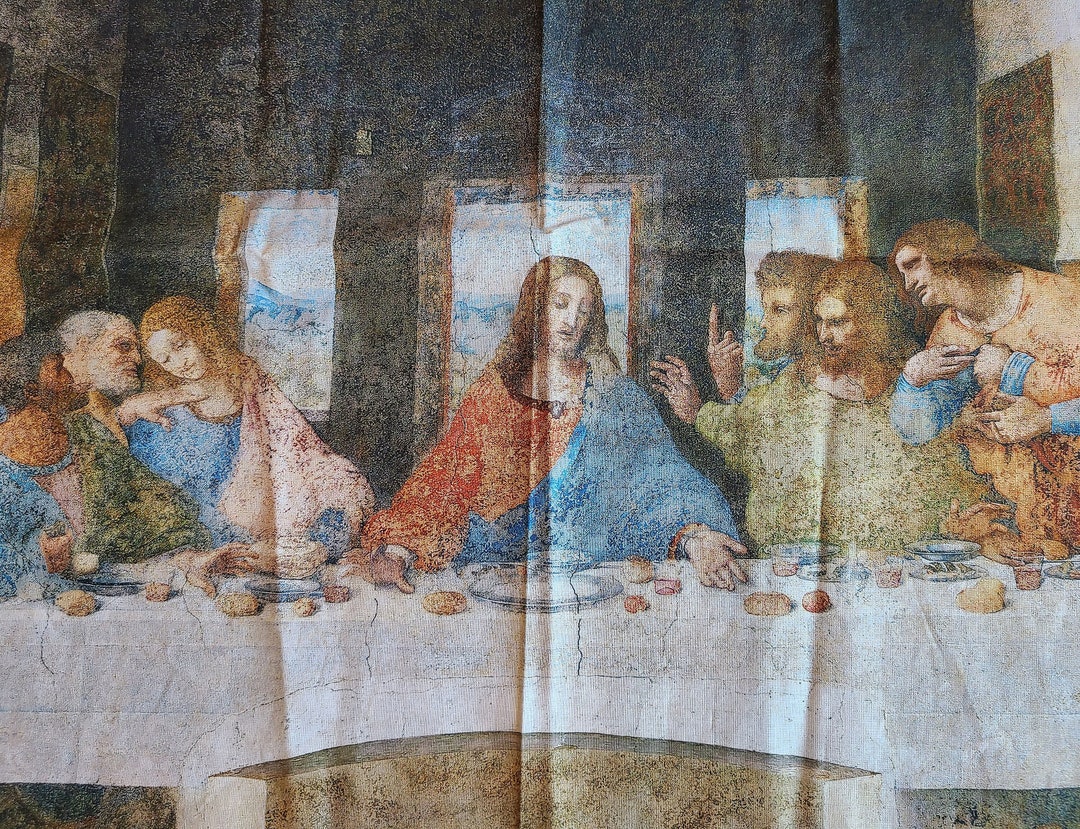 The Last Supper Fabric Wall Hanging Etsy