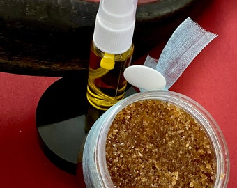 Brown Sugar scrubs with Blessed Anointing Oils Spray
