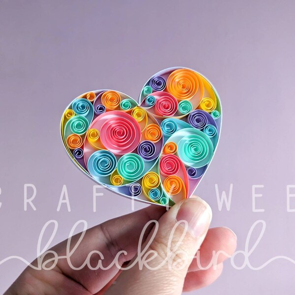 Cute Fridge Magnet, 1st Wedding Anniversary Gift for Wife, Unique Birthday Gifts for Her, Colourful Home Decor, Paper Quilling Ornaments