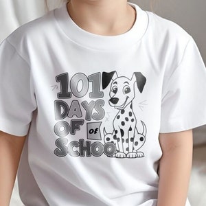 101 dagen school Svg Png, 100 dagen Print Svg, Teacher Days Svg, Dalmatische hond Svg, schooldagen, gesneden bestanden voor Cricut, digitale download
