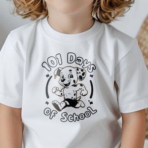 101 dagen school Svg Png, 100 dagen Print Svg, Teacher Days Svg, Dalmatische hond Svg, schooldagen, gesneden bestanden Cricut, digitale download