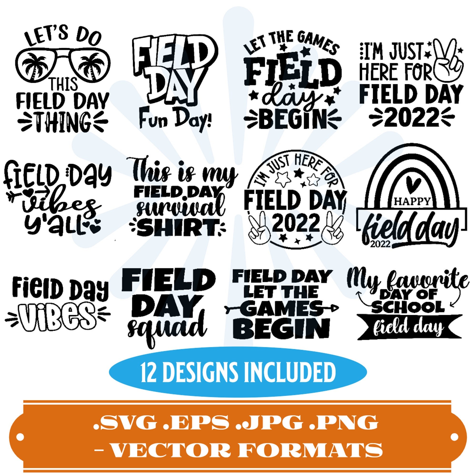 Field Day 2022 School SVG and Cut Files for Crafters Etsy UK