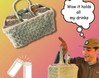 Scrap Yarn Drink Caddy Crochet Pattern