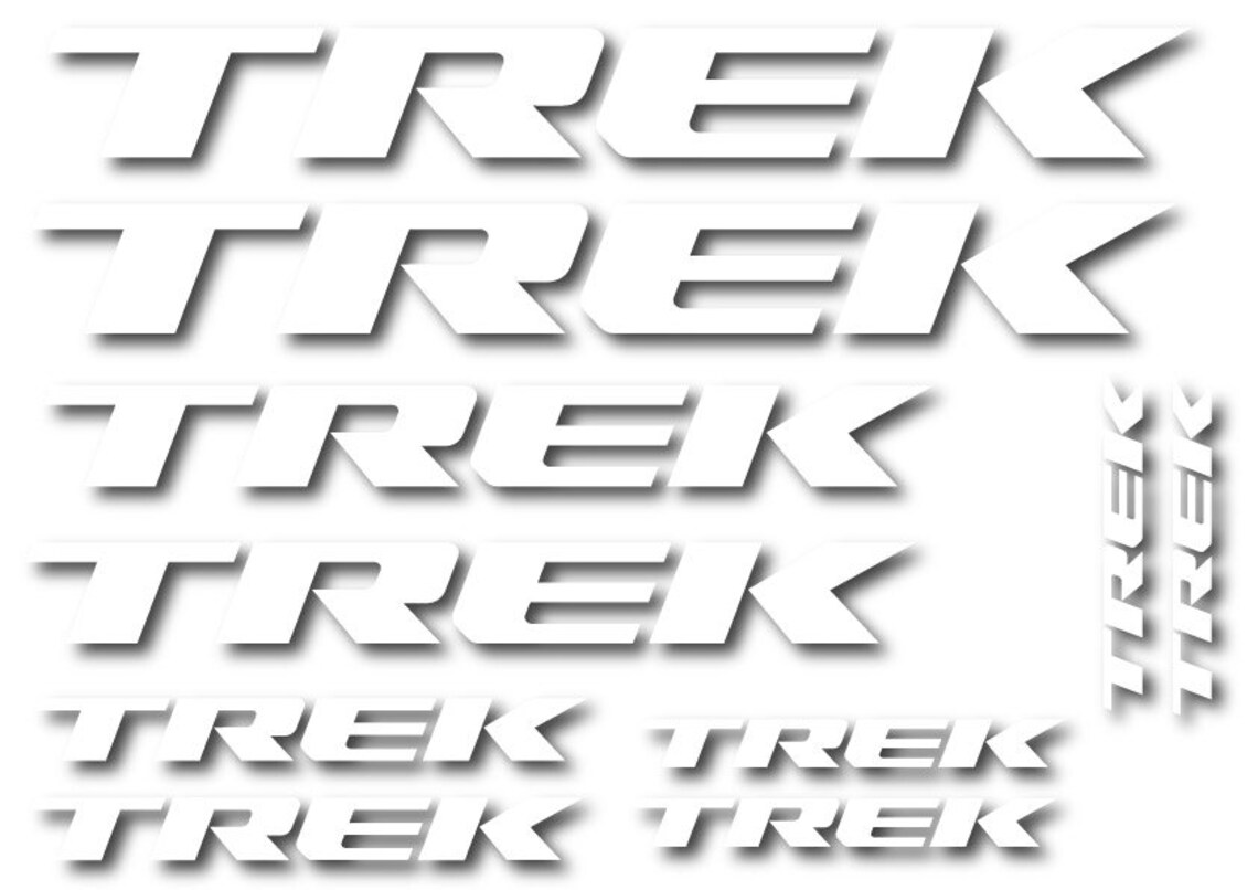 TREK REPLACEMENT DECALS set of 10 vinyl stickers / 18 Etsy