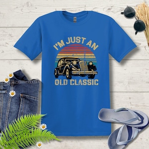 Vintage Car Enthusiast T-Shirt: Classic Car Graphic Tee