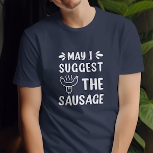 Funny Sausage T-Shirt: BBQ Grill Master Gift