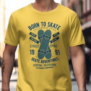 T-shirt Born To Skate : fierté du skateur - T-shirt Urban Culture