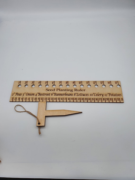 Personalised Planting Ruler guide for garden seeds gardeners | Etsy