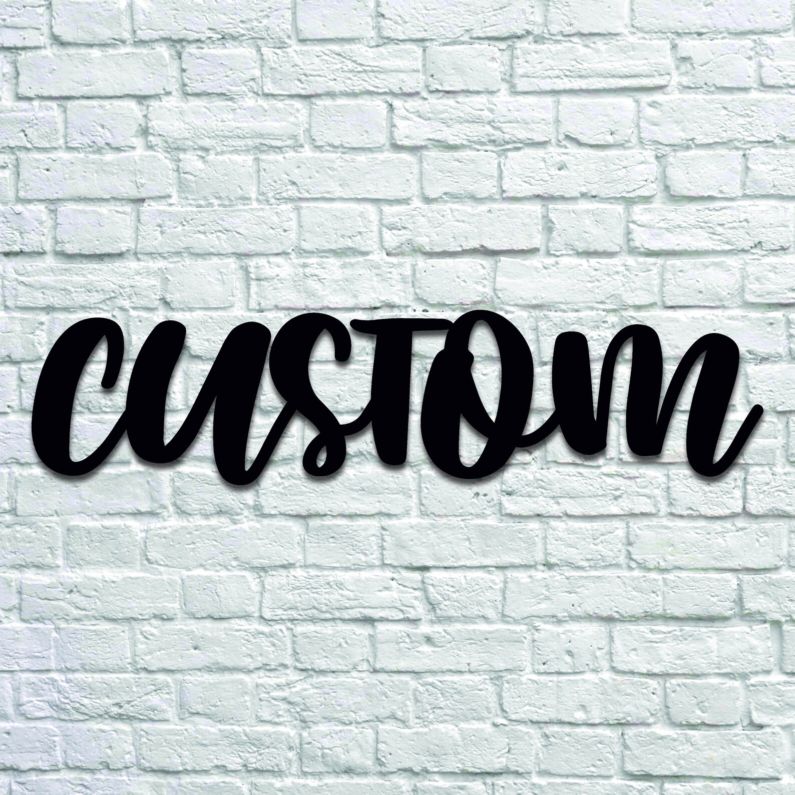 Custom Metal Cursive Sign Metal Wall Art Wedding Gift Etsy