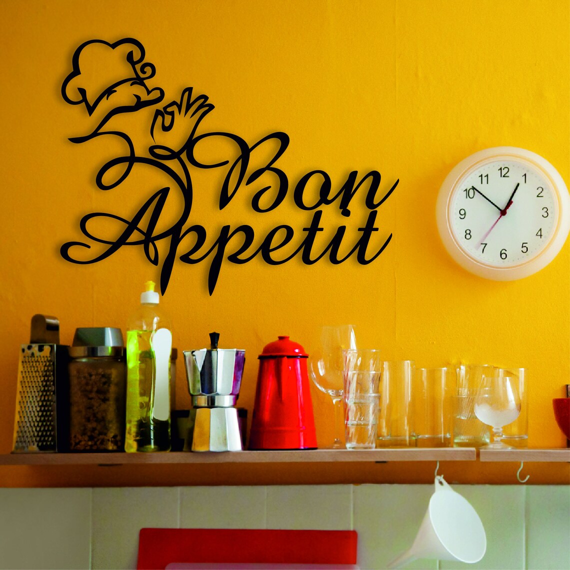 Bon Appetit Metal Sign Kitchen Wall Decor Mothers Day Gift Etsy