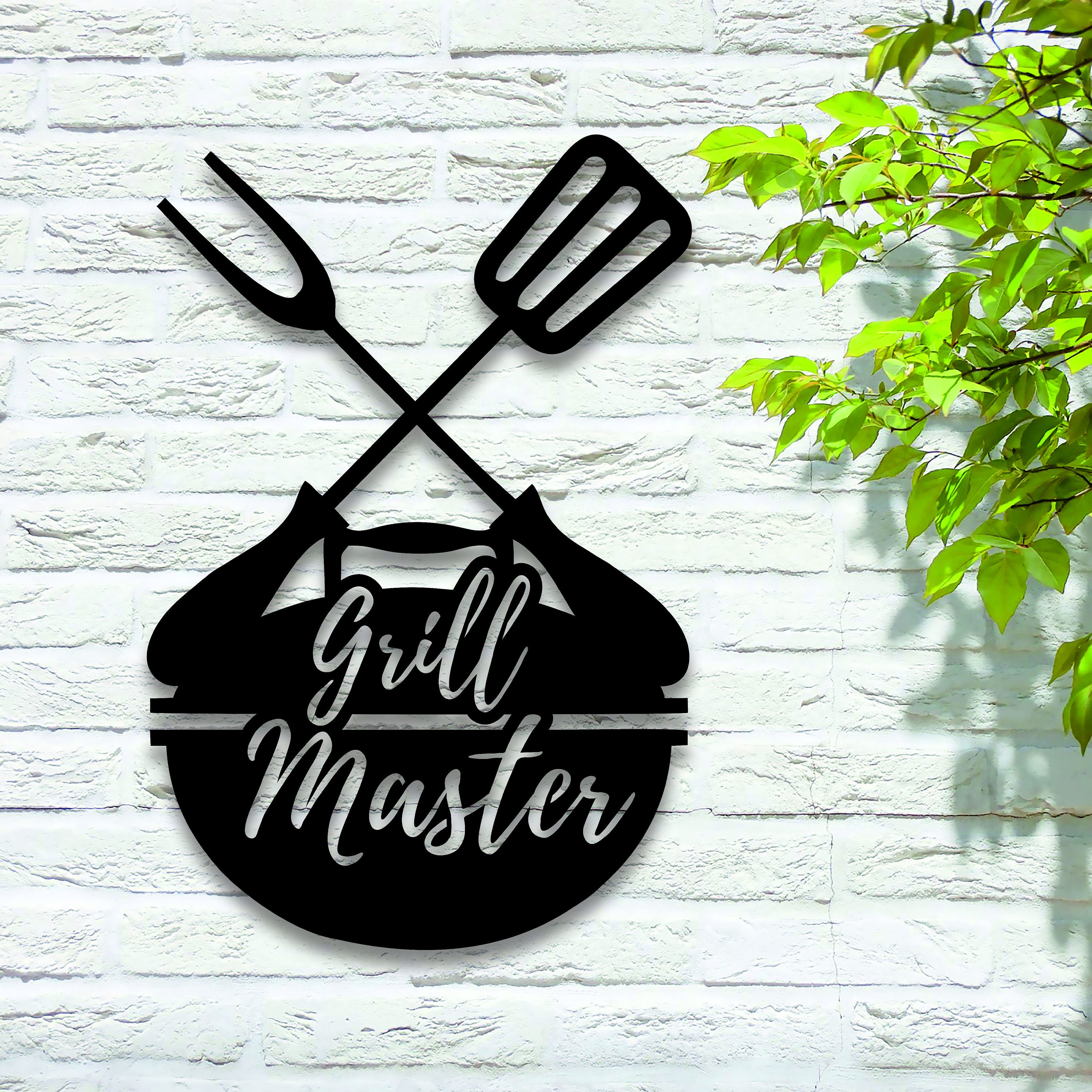 Backyard BBQ Metal Sign Outdoor Wall Decor Metal Wall Decor Etsy