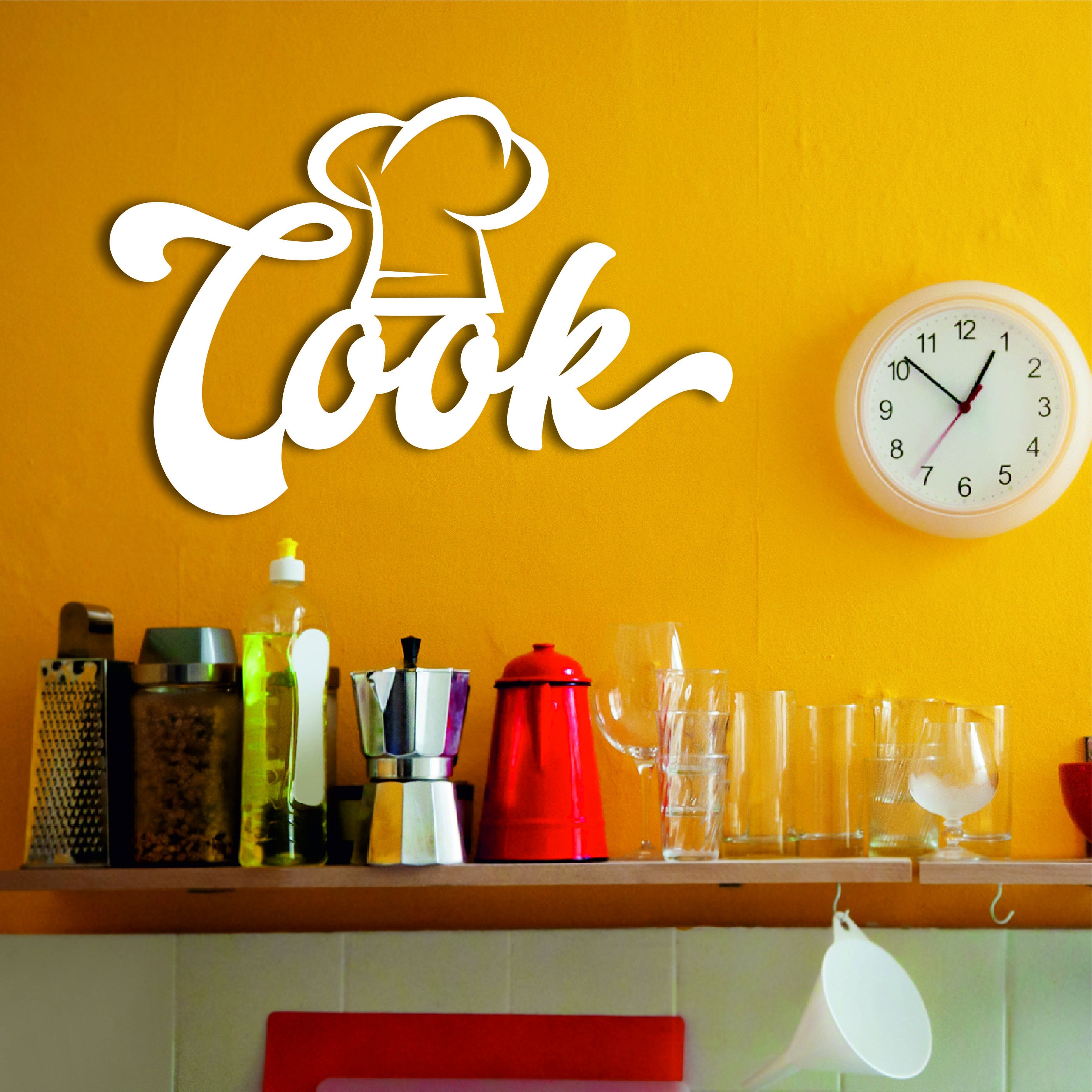 Cook Metal Sign Kitchen Wall Decor Mothers Day Gift Dining Etsy