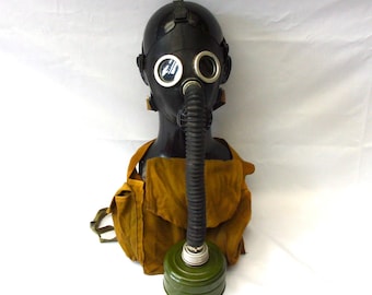 Masque à Gaz M59 NBC Yougoslavie JNA - Kit Complet Avec Cartouche 60mm - Neuf - Militaria