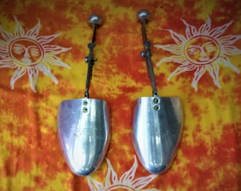 Vintage 1950s Aluminium Shoe Tree Stretcher: Size 1, Made in England