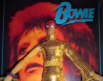 Sgt Yorky 11 Major Tom in the style of a David Bowie Aladdin Sane Fantasy Music Stage Costume  Action Figure Model