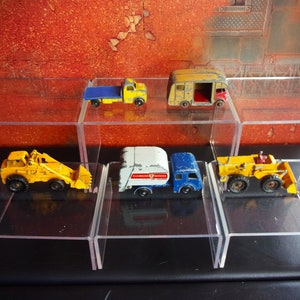 Vintage Rare Matchbox Lesney Toy Trucks + Diggers x 5 TiPack No15 + Draulig Digger + Horse Box Barford Tractor Shovel + Lone Star Flatback