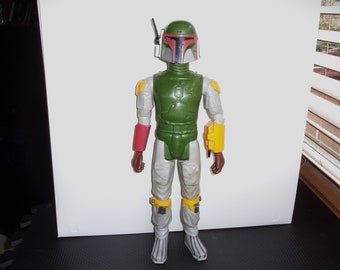 Rare Vintage 1979 Star Wars Boba Fett Warrior 14 inch Action Figure Collectible Star Wars  Action Space Alien Man CBG Products Corps Kenner