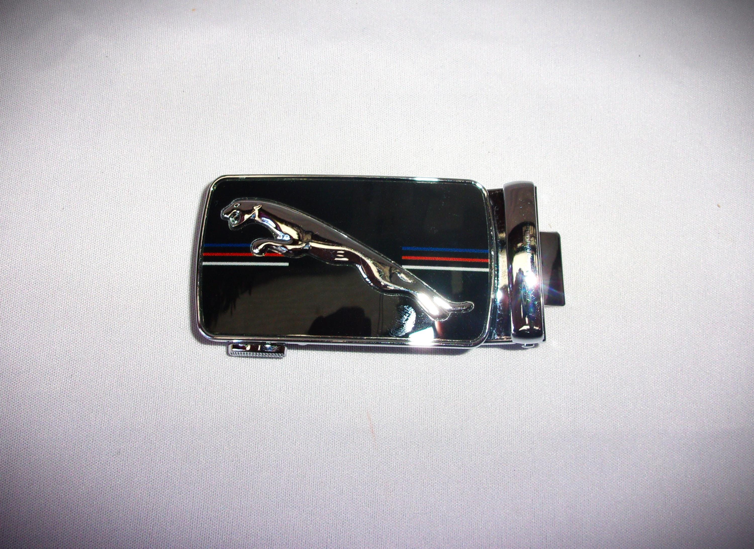 90\'s Jaguar Silver and Gold Tile Link Belt Jaguar Belt - Etsy Canada main image 2
