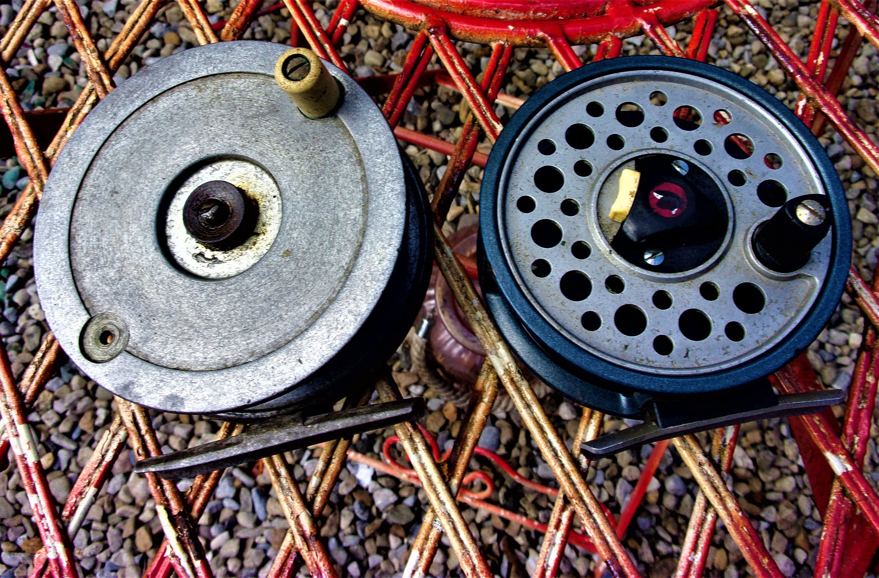 Vintage Mitchell 756 Fly Fishing Single Action Reel Made in France Plus