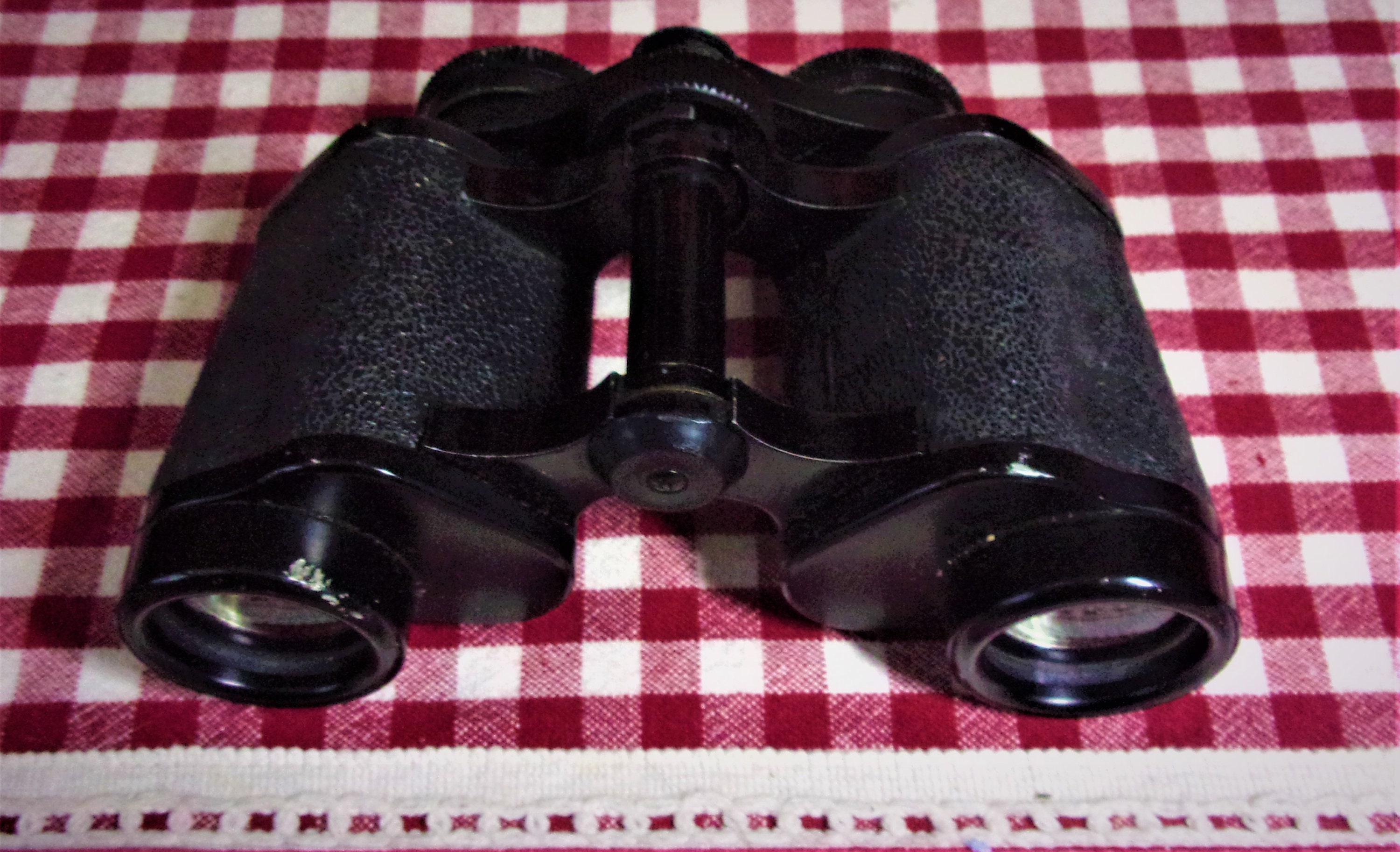 Vintage Boots Binoculars Coated Optics Lenses 8 X 30 in Brown Leather