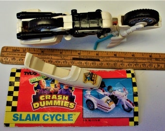 Vintage 1992 Crash Test Dummies Slam Cycle Motorcycle - Tyco (for