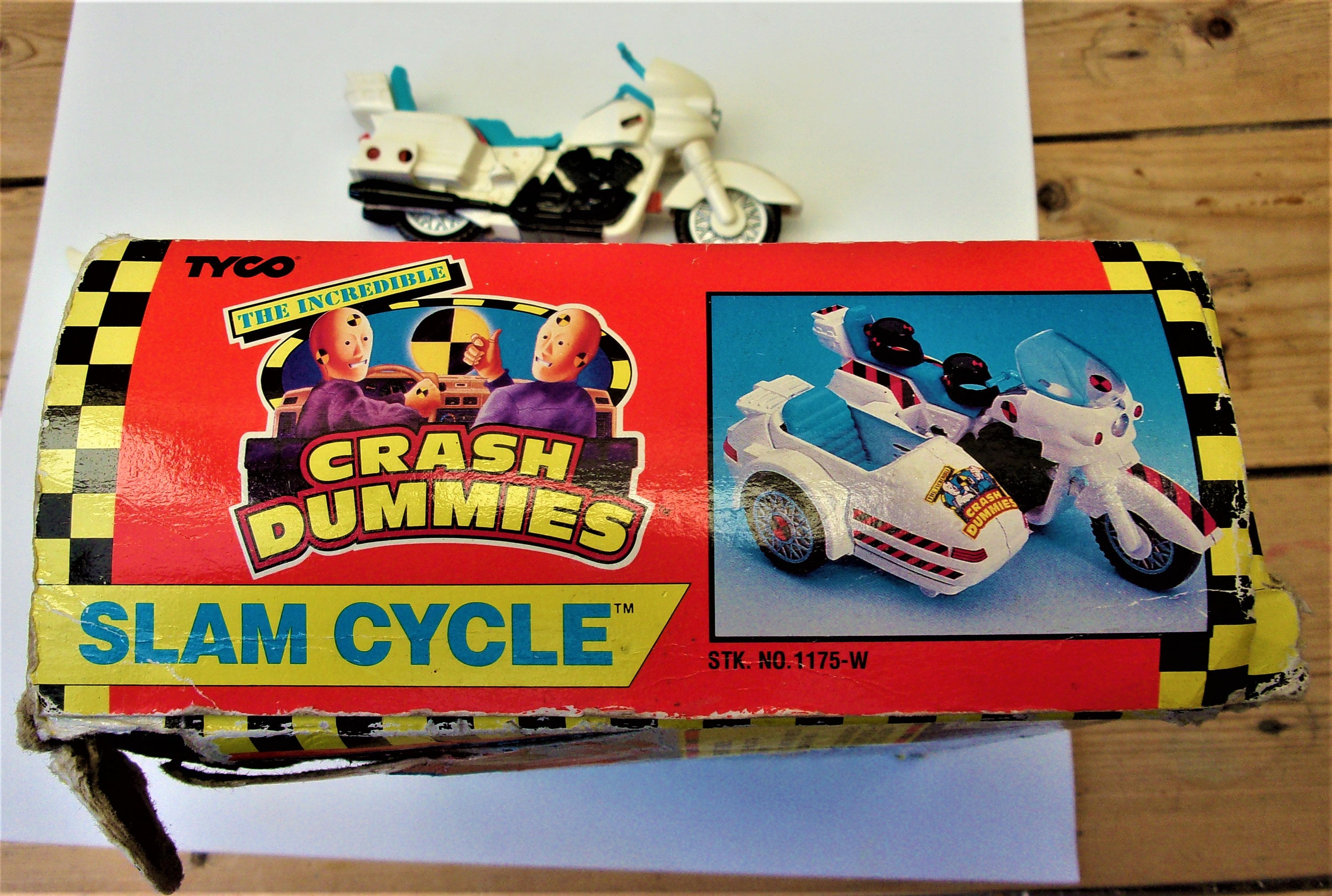 Vintage 1992 Crash Test Dummies Slam Cycle by Tyco in