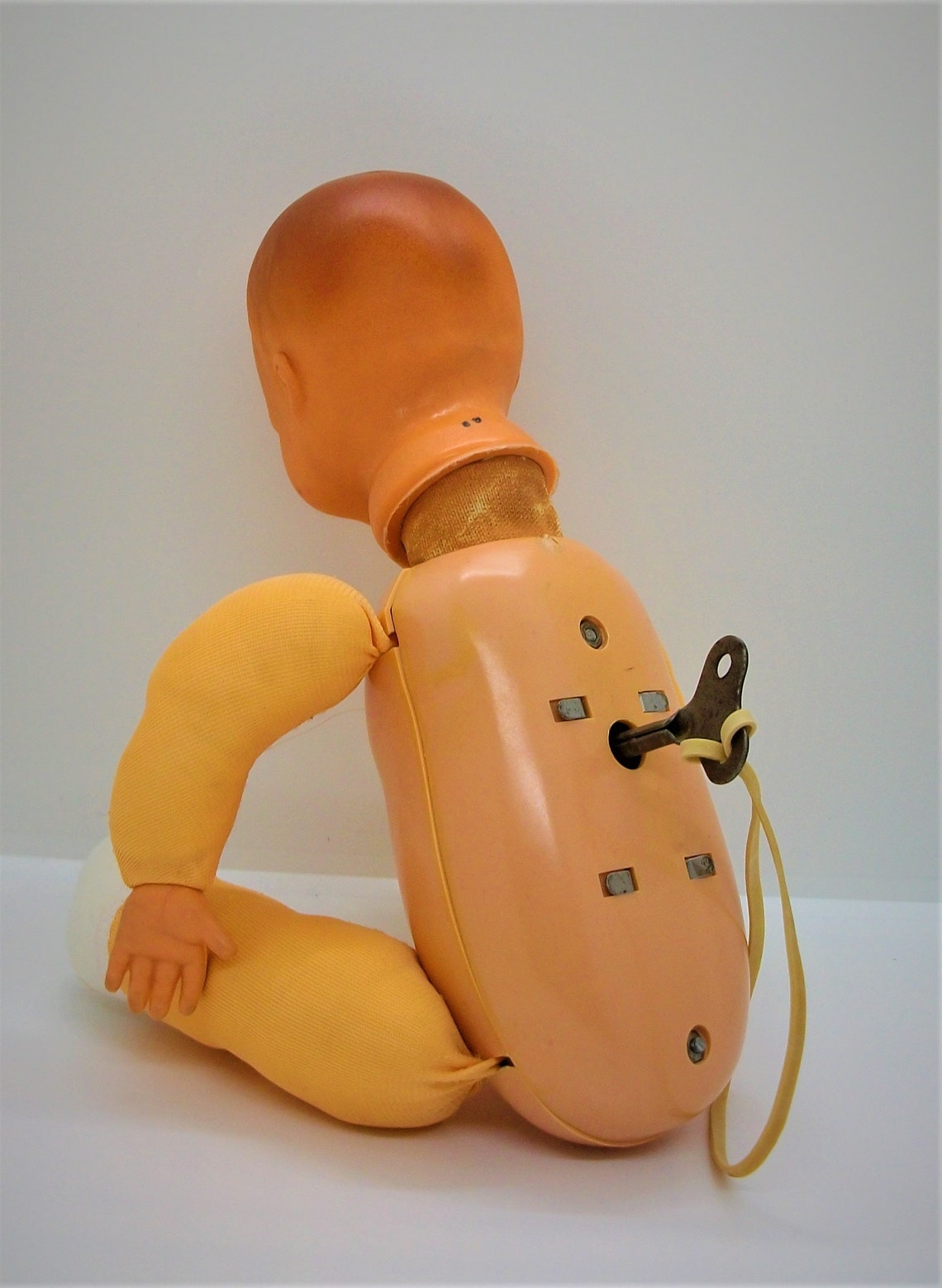 Rare Vintage Key Wind up Baby Doll With Moving Stuffed Cloth Etsy