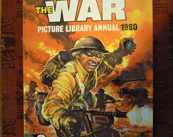 Vintage War Picture Library 1980 Annual Hardcover Comic Book Graphic Novel Black and white stories + comic strips