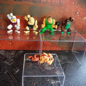 Rare Vintage Monster Wrestlers in my Pocket Kelloggs Cereal Collectable 5 cm Figures Toy Bundle Set Of 5 Characters 1995 Matchbox