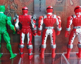 Lot De 25 Figurines Vintage - Sentai, Power Rangers, Batman, Dragon Ball