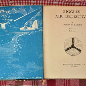 Vintage 1950 Biggles Air Detective Annual By Captain W E Johns Illustrated by Leslie Stead image 4