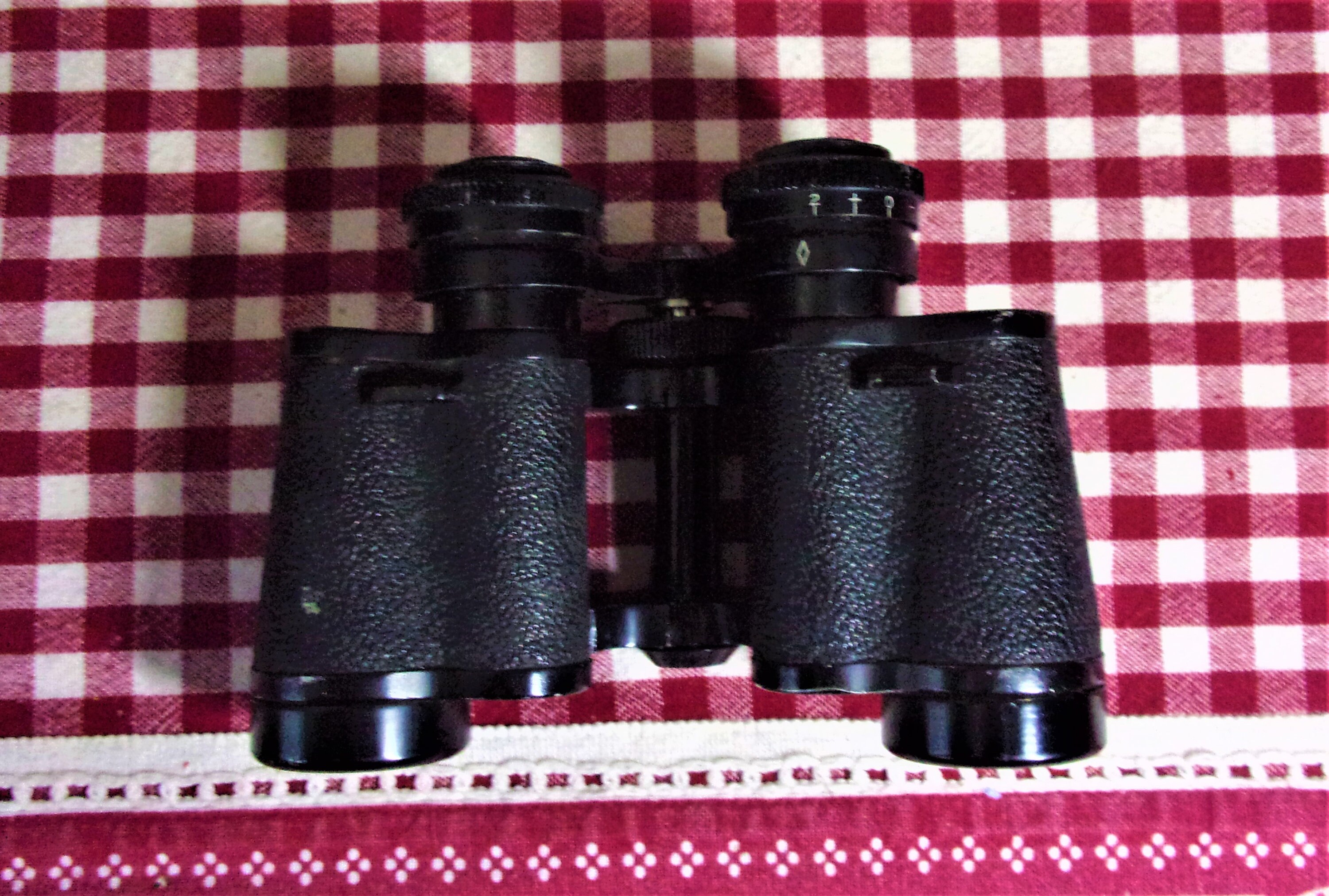 Vintage Boots Binoculars Coated Optics Lenses 8 X 30 in Brown Leather