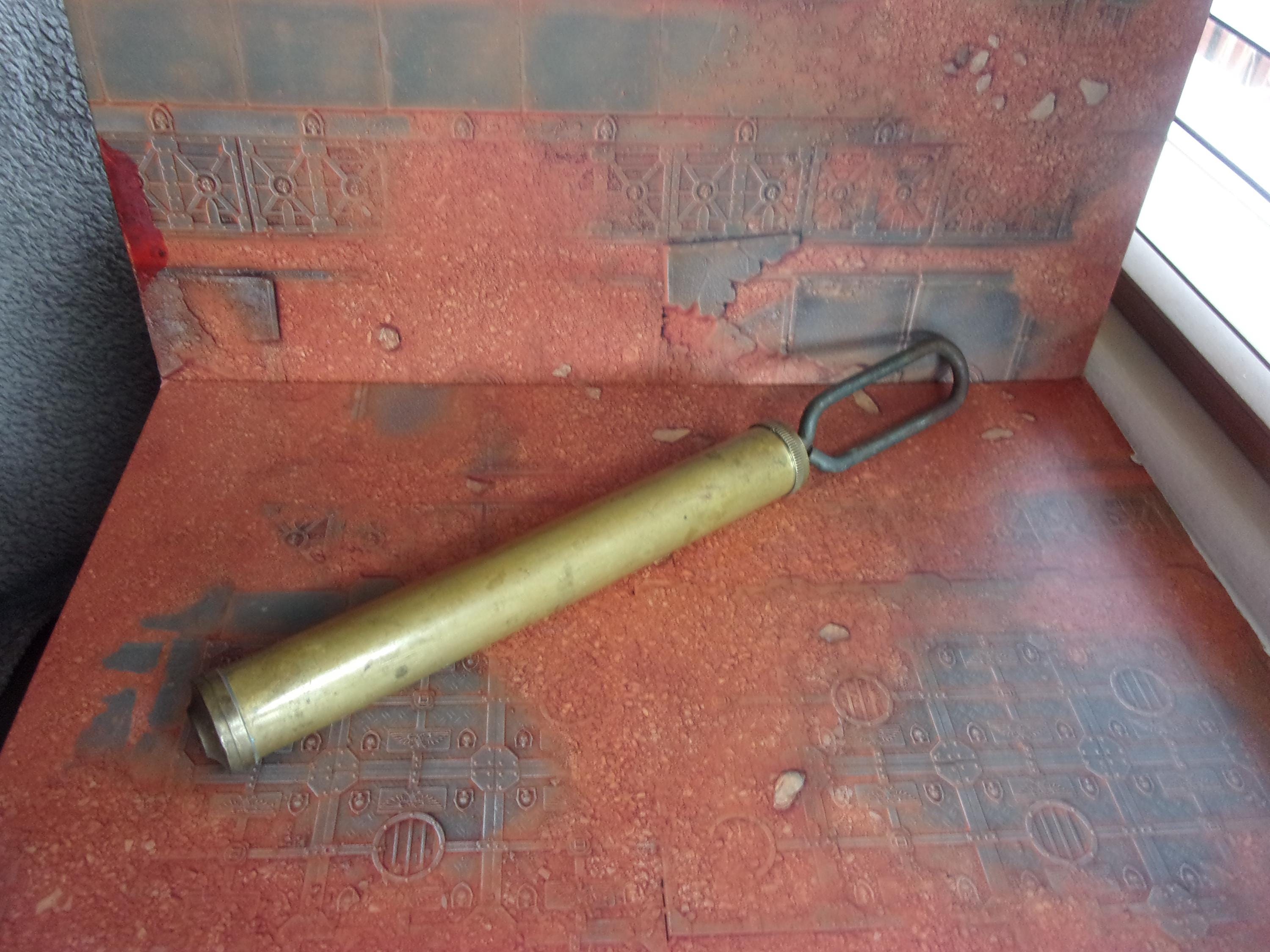 Rare Vintage Brass Bicycle Hand Pump Bike Tyre Inflator Cycle Repair Tool Made in England With Unusual Steel Plunger