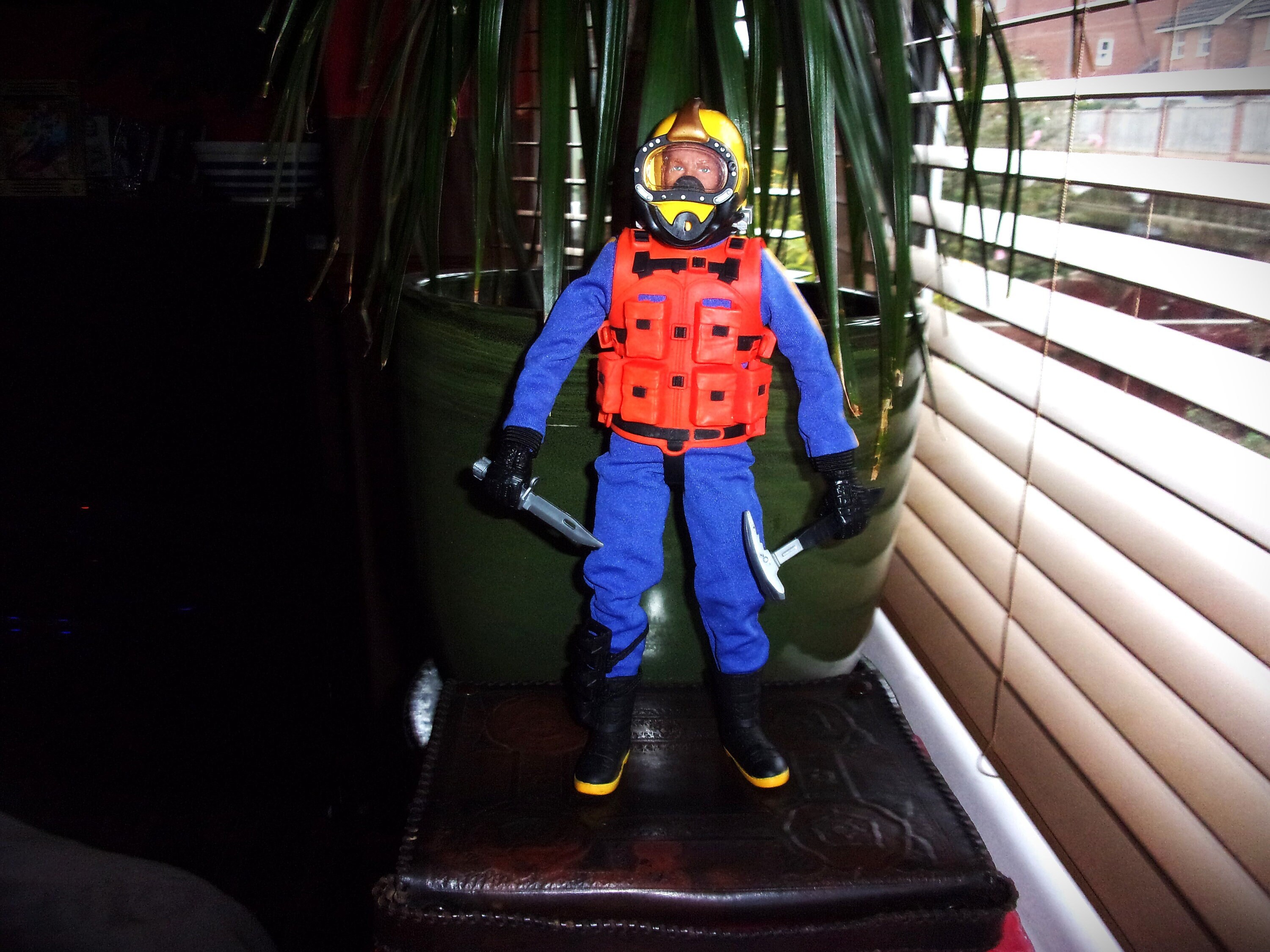 G i.joe シー.ダイバー　ハスブロ1990年代 Rare Vintage 1990s Hasbro GI Joe USA Navy Deep Sea Diver Action