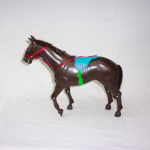 Vintage 1970s Zodiac Toys Brown Horse for Tommy Gunn Action Figure 12 inch Man Soldier figure Suitable for other 1/6th Scale Figures + Dolls