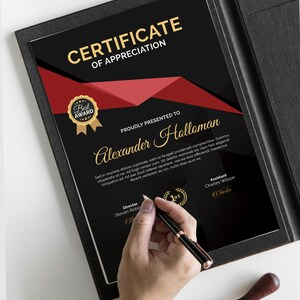 Printable Certificate Certificate Template EDITABLE Blank - Etsy