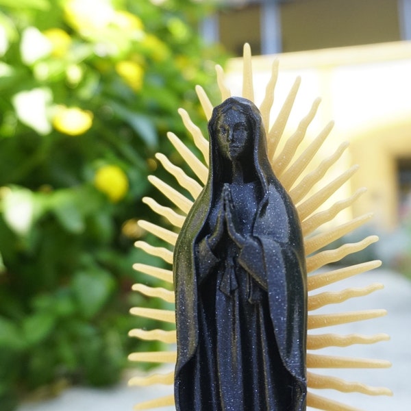 Vierge de Guadalupe bicolore / statuette personnalisable / décoration originale / impression 3D