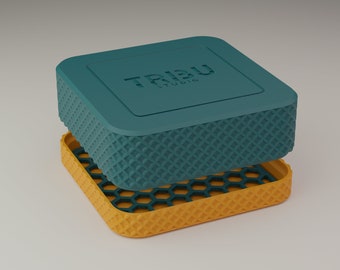 Customizable square soap box / solid cosmetic carrying box / personalized gift / 3D printing