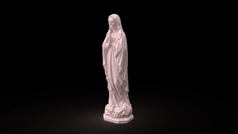 Vierge tête de mort, squelette / décoration pop / cabinet de curiosité / impression 3D image 3