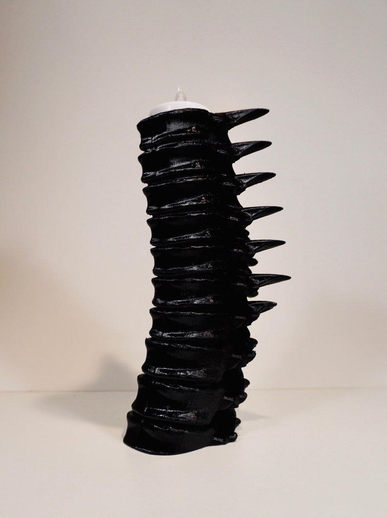 Spine candle holder / Harry Potter inspiration / cabinet of curiosities / 3D printing Noir