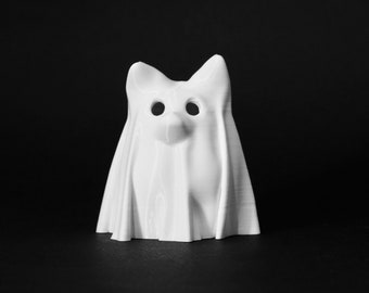 Ghost Dog tealight holder / free LED candle / 3D printing