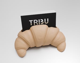 Business card display stand – Crescent shape – Pastry card holder – 3D printed
