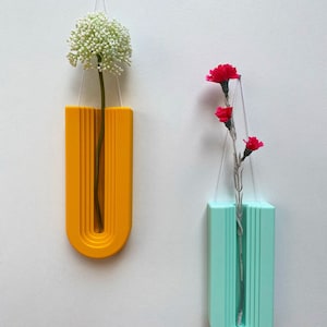 Wall vase - Designer soliflore - Colorful decoration - 3D printing