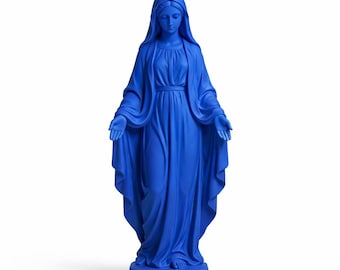 Vierge Marie colorée mains ouvertes - décoration pop - impression 3D