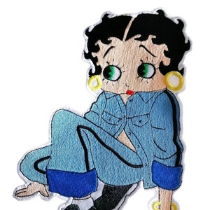 Betty Boop geborduurde patch