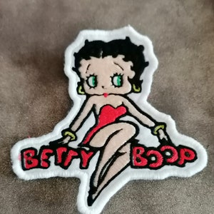 Betty Boop geborduurde badge